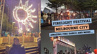 Firelight Festival in Docklands 📍MELBOURNE AUSTRALIA 🇦🇺 [upl. by Lindsley878]