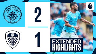 EXTENDED HIGHLIGHTS  Man City 21 Leeds United  Gundogan brace in 10th straight Premier League win [upl. by Wolram]