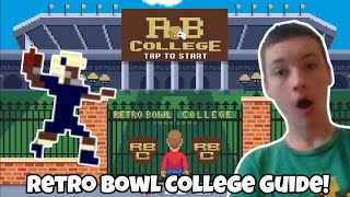 RETRO BOWL COLLEGE  Guide and Reaction [upl. by Marola]