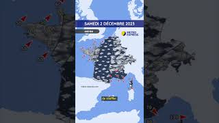 Météo du Samedi 2 au Lundi 4 Décembre 2023 [upl. by Suedama329]