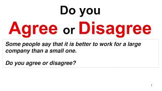 IELTS General 18 Test 1 Writing Task 2  Agree disagree  It is better to work for a large company [upl. by Adnohsirk]