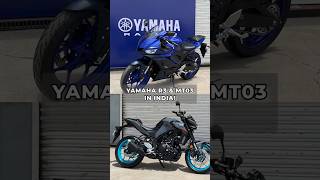 Yamaha R3 and MT 03 showcased in India  BikeWale shorts [upl. by Erhard586]