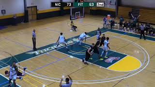 Fitchburg State flagrant foul Kewan Platt vs Nichols [upl. by Silas]