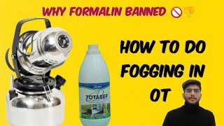 how to do fogging in ot  how to do fumigation in operation theatre ot ko kaise sterile karte hai [upl. by Selhorst]