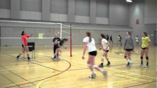 Volleyball Defense Drill  Stop and Freeze [upl. by Enelyw]