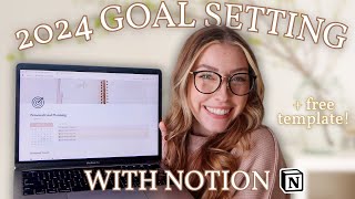 2024 Goal Setting in Notion  FREE Notion Goal Planning Template  Define Your Goals Challenge [upl. by Phillip]