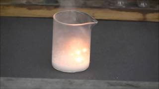 Sodium metal reacting with concentrated hydrochloric acid [upl. by Sybyl]