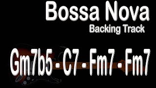 Bossa Nova 251 Backing track in F Minor [upl. by Notlew427]