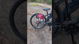 teste BIKE com motor de ROÇADEIRA shorts [upl. by Miah]