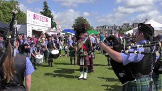 quotPipe Major Sam Scott quot amp quotAtholl Highlandersquot set by Towie Pipe Band at 2019 Aboyne Highland Games [upl. by Attiuqehs]