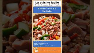 Recette de porc à la mexicaine [upl. by Moon]