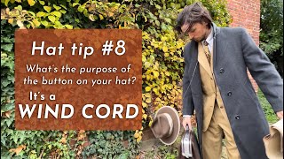 Whats the purpose of the button on your hat 💨 USING YOUR WIND CORD [upl. by Riay]