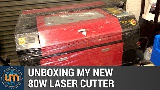 Unboxing my new 80W Laser Cutter [upl. by Aklim397]