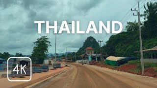 Thailand 4K  Drive Through Small Town on Mountain Path  Chumphon 🇹🇭 [upl. by Manda]