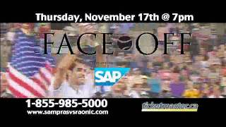 Milos Raonic vs Pete Sampras The FaceOff Presented by SAP [upl. by Nennek]