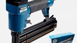 eBay buySILVERLINE Air Brad nailer 50mm [upl. by Esinej854]