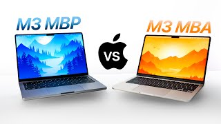 M3 MacBook Air vs M3 MacBook Pro  FULL Comparison [upl. by Lapotin900]