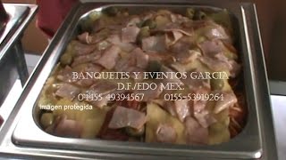 Banquetes para bodas Cenas formales BARRA Buffet de pastas ensaladas carnes [upl. by Kcirddec]