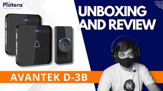 Avantek D3B wireless doorbell kit  Best wireless and waterproof doorbell  Unboxing and Review [upl. by See]