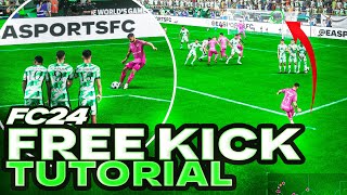 How to SCORE Free Kicks in FC 24  The Easy Way 👀 [upl. by Lika738]