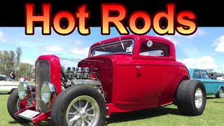 Hot Rod Street Rods Rat rods car show  Lake Mulwala Yarrawonga Australia Rod Run [upl. by Cy954]