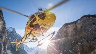 Helicopterflight Jungfraujoch [upl. by Ahsitniuq]