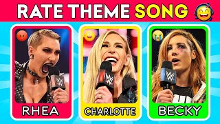 Which WWE Womens Wrestler Has the Best Theme Song 🎵✅  WWE Quiz [upl. by Naujtna278]