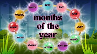 Months of the years  Sing Along Through the Months of the Year  Fun Learning for Kids  Kiddy Cave [upl. by Demahom]