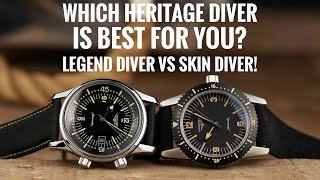 Longines Legend Diver vs Skin Diver  Which Heritage Diver is Best For You [upl. by Anaerdna]