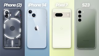 Nothing Phone 2 vs iPhone 14 vs S23 vs Pixel 7  BEST 2023 Value Phone [upl. by O'Malley]