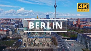 Berlin Germany 🇩🇪  4K Drone Footage With Subtitles [upl. by Stultz]