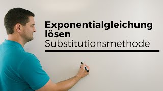 Exponentialgleichung lösen mit der Substitutionsmethode  Mathe by Daniel Jung [upl. by Nathanial]