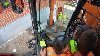 Hitachi ZX1507 with Rototilt doing cable search and asphalt ripping 💪💪 [upl. by Broucek]