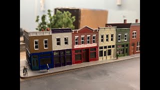 Walthers Merchants Row 1 N Scale Build  Review [upl. by Aicatsana]