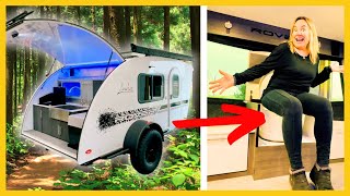 2024 Luna Rover Teardrop Camper Tour Tiny Camper with TOILET [upl. by Melborn]