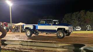 Outlaw Farm Tractors and Outlaw Street 4x4 at the 2023 Patriot Pull Truck and Tractor Pull [upl. by Rexferd]