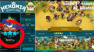 Hexonia  AI Alliance  Master 3 Stars  Laurel 🌿🌿  Arabis Tribe [upl. by Redfield199]