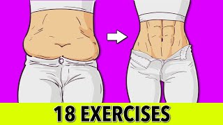 Burn Calories with These 18 AtHome Exercises for Rapid Belly Fat Loss [upl. by Chemarin534]