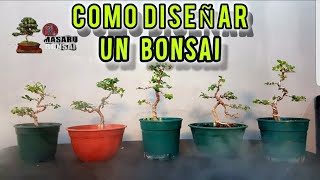 🔴COMO HACER UN BONSAI PODA DISEÑO Y ESTRUCTURA  parte 1👈 MUY FACIL DE HACER [upl. by Finella166]