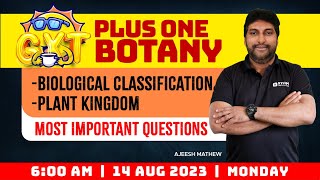 Plus One Botany Biological Classification ampPlant Kingdom  Most Important Questions Xylem Plus One [upl. by Aneeuqahs700]