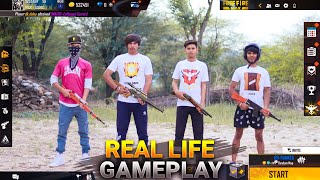 Free Fire Gameplay In Real Life  Comedy Video  Free Fire In Real LIfe  Kar98 army [upl. by Suoicerpal]