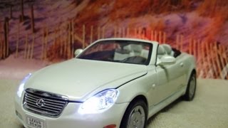 124 scale Welly LEXUS SC430 diecast model with working lights [upl. by Alael]