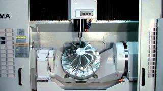 Okumas 5Axis Vertical Machining Center MU500VA [upl. by Ssidnak994]