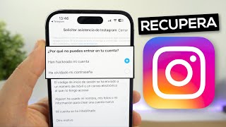 Cómo RECUPERAR cuenta de Instagram HACKEADA o BLOQUEADA ¡Por fin solución [upl. by Nicolais]