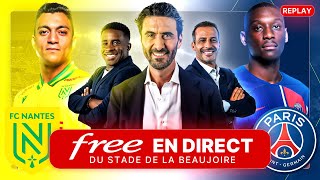 REPLAY FC Nantes  PSG à La Beaujoire avec Free Ligue 1  Alexandre Ruiz Sans images de match [upl. by Clarance509]