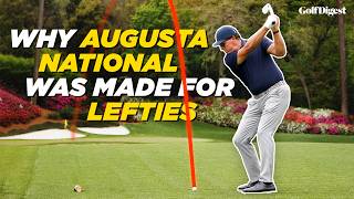 Do Lefties Have an Advantage at Augusta National l The Game Plan l Golf Digest [upl. by Nawaj393]