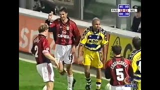 Parma  Milan Serie A 19992000 Shevchenko Crespo Amoroso Bierhoff Maldini Cannavaro Buffon [upl. by Oivat]