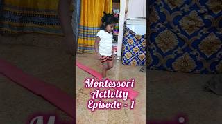 Montessori Activity Episode1 quotWalking On Linequot shorts shortsfeed montessori learning subscribe [upl. by Edia859]