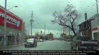 Windsor Ontario  Wyandotte  Huron Church Road  Highway 401 [upl. by Soinski]