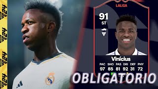 MEJOR QUE OWAIRAN 91 VINICIUS JR PLAYER OF THE MONTH SBC EA FC 24 [upl. by Mixam]